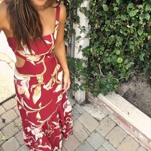 Flynn Skye red S Farrah maxi dress